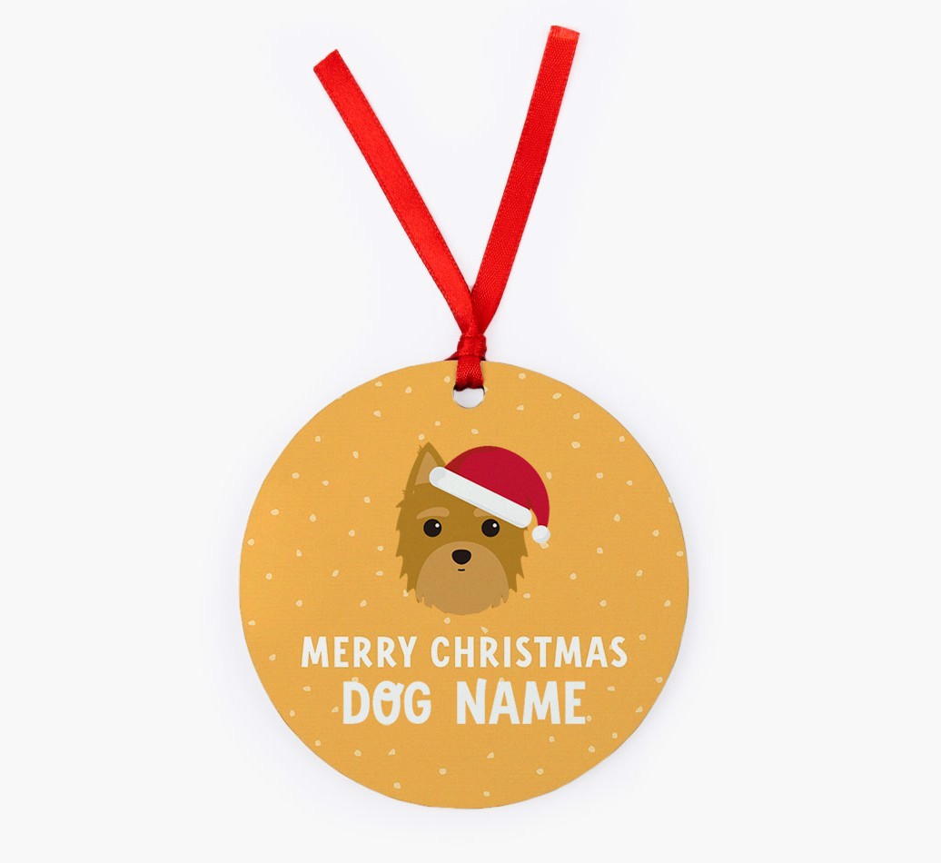 Merry Christmas: Personalised {breedFullName} Christmas Decoration