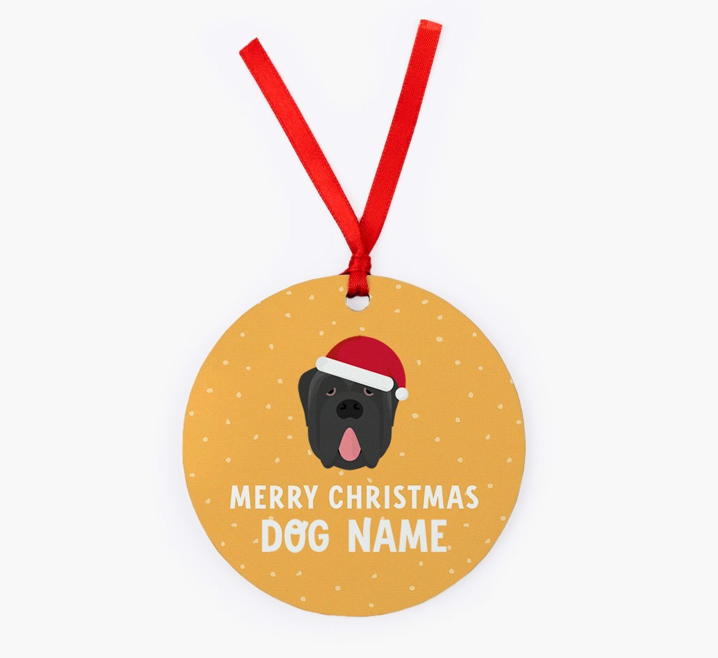 Merry Christmas: Personalized {breedFullName} Christmas Decoration