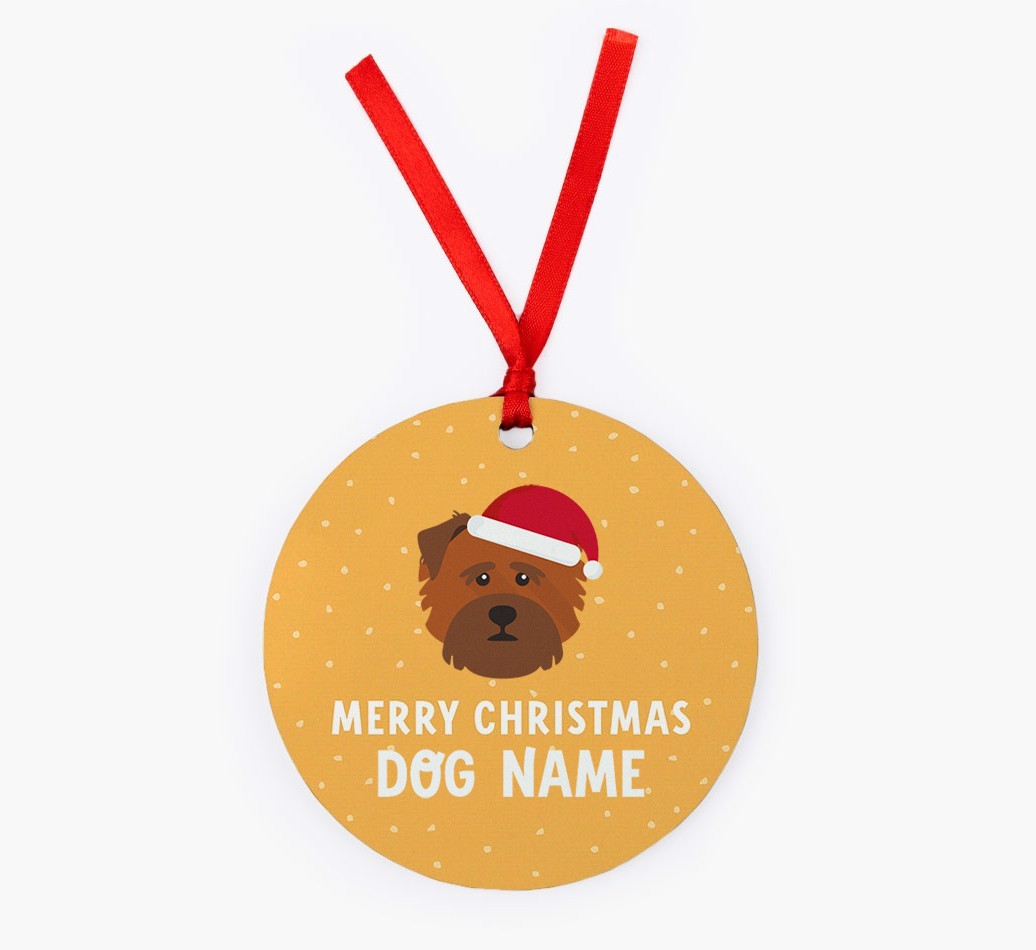 Merry Christmas: Personalised {breedFullName} Christmas Decoration