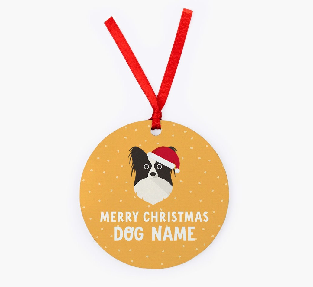 Merry Christmas: Personalized {breedFullName} Christmas Decoration