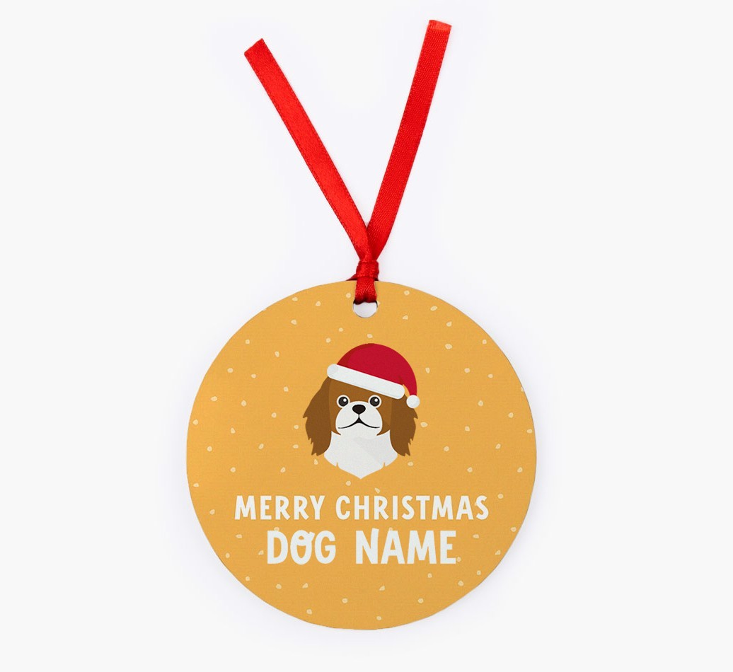 Merry Christmas: Personalized {breedFullName} Christmas Decoration