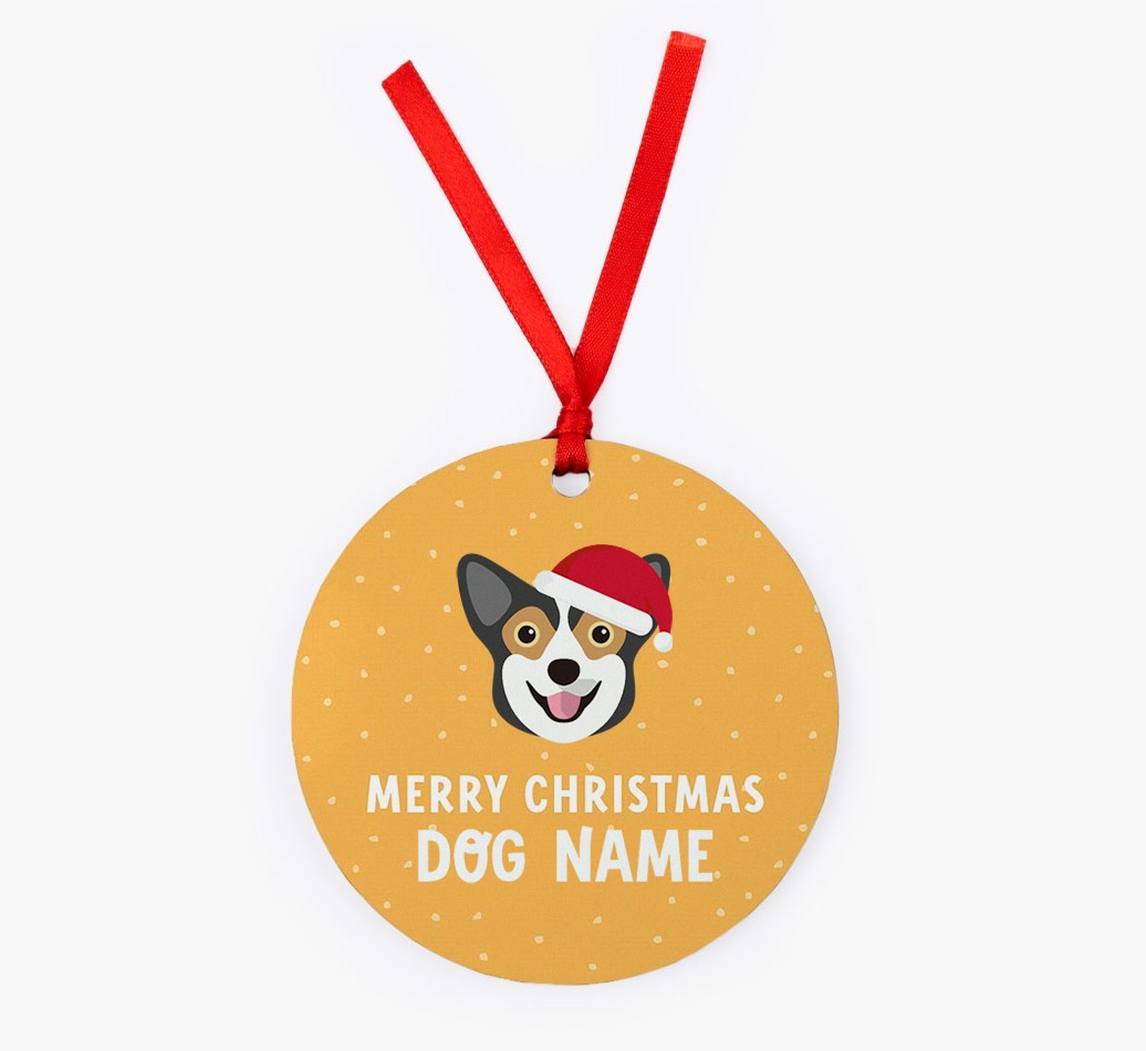 Merry Christmas: Personalized {breedFullName} Christmas Decoration