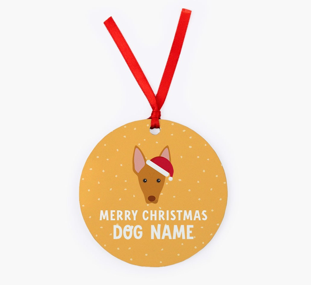 Merry Christmas: Personalized {breedFullName} Christmas Decoration