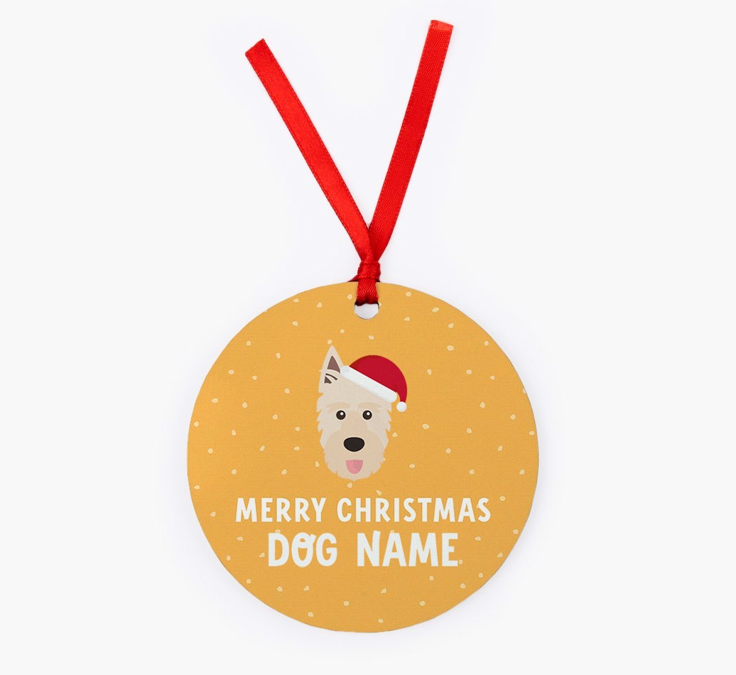 Merry Christmas: Personalized {breedFullName} Christmas Decoration