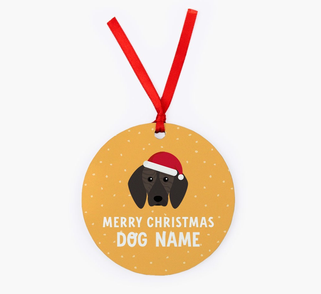 Merry Christmas: Personalized {breedFullName} Christmas Decoration