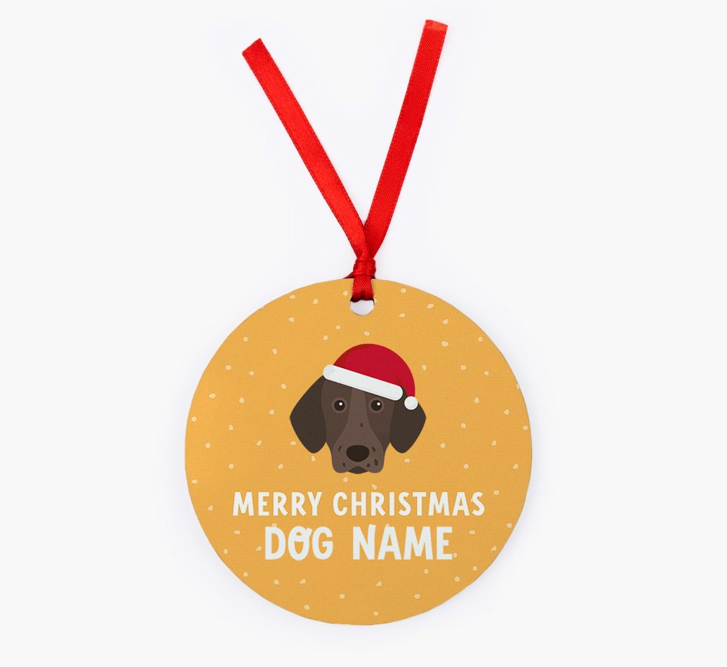 Merry Christmas: Personalized {breedFullName} Christmas Decoration