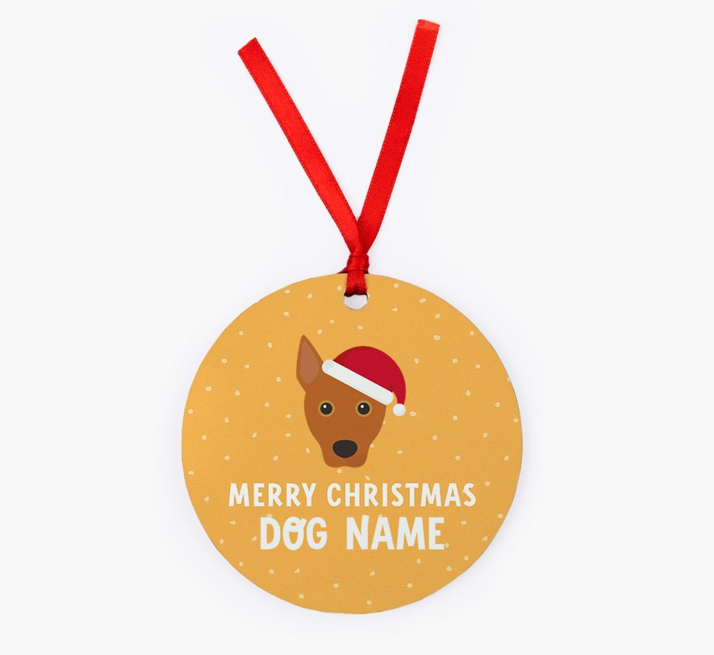 Merry Christmas: Personalized {breedFullName} Christmas Decoration