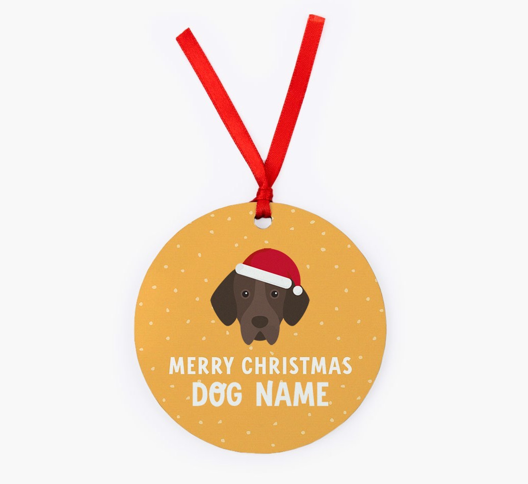 Merry Christmas: Personalized {breedFullName} Christmas Decoration
