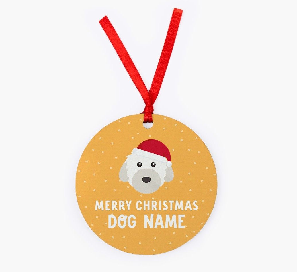 Merry Christmas: Personalized {breedFullName} Christmas Decoration