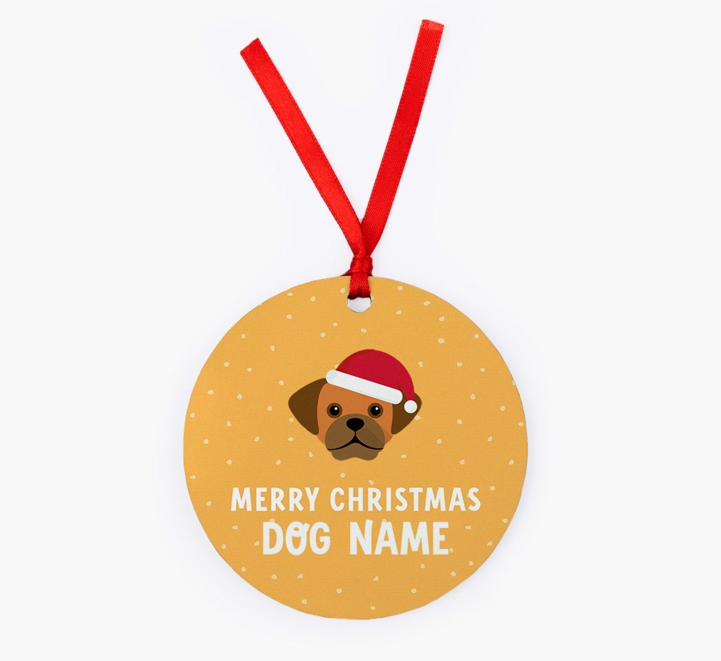Merry Christmas: Personalized {breedFullName} Christmas Decoration