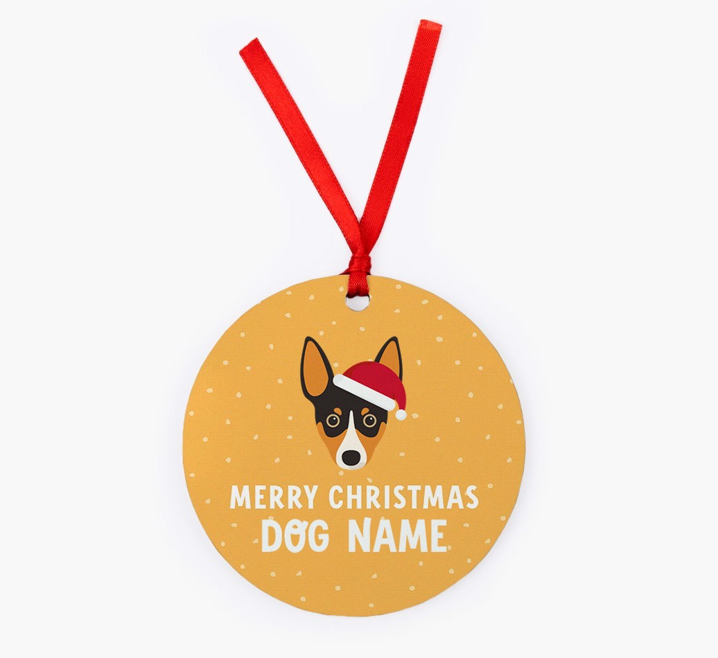 Merry Christmas: Personalized {breedFullName} Christmas Decoration
