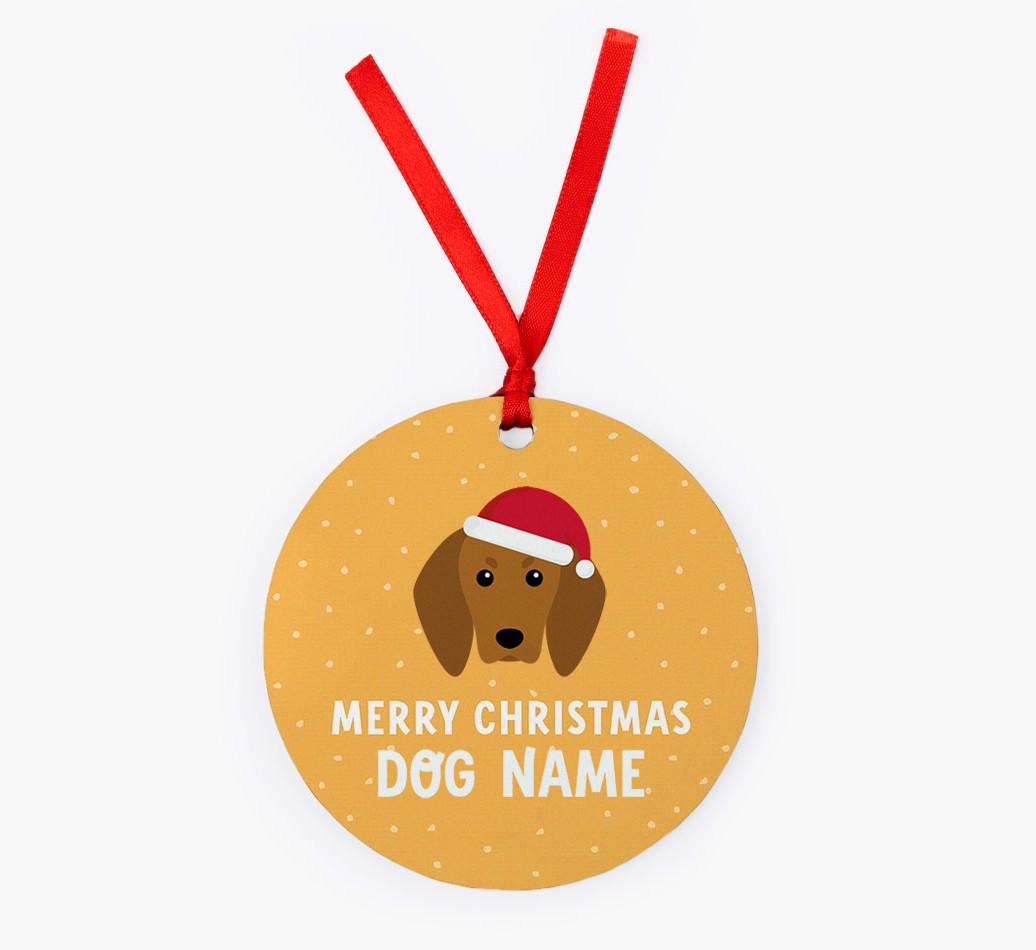 Merry Christmas: Personalised {breedFullName} Christmas Decoration