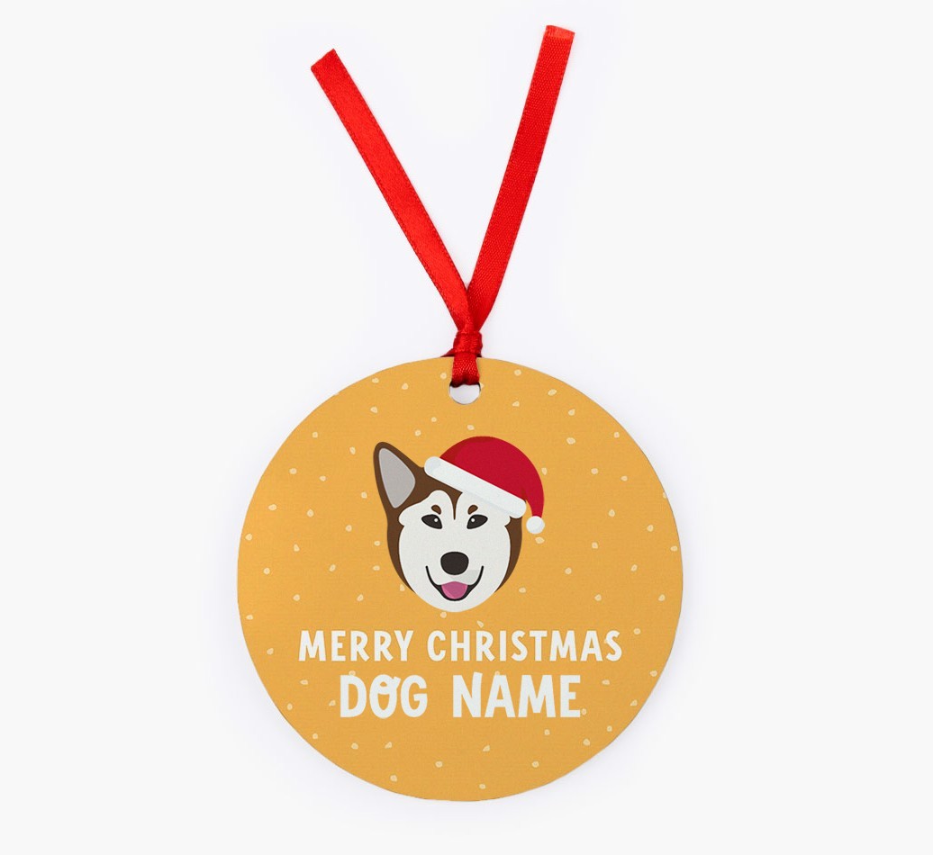 Merry Christmas: Personalized {breedFullName} Christmas Decoration