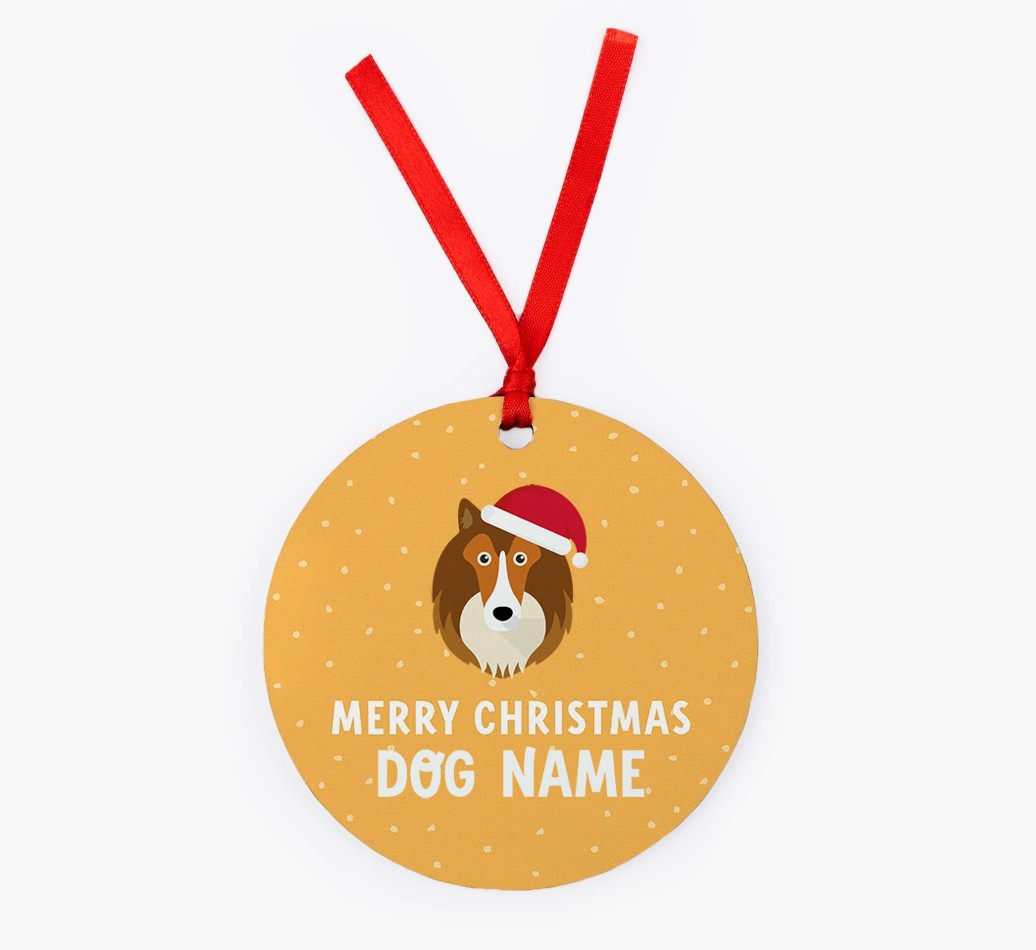 Merry Christmas: Personalized {breedFullName} Christmas Decoration