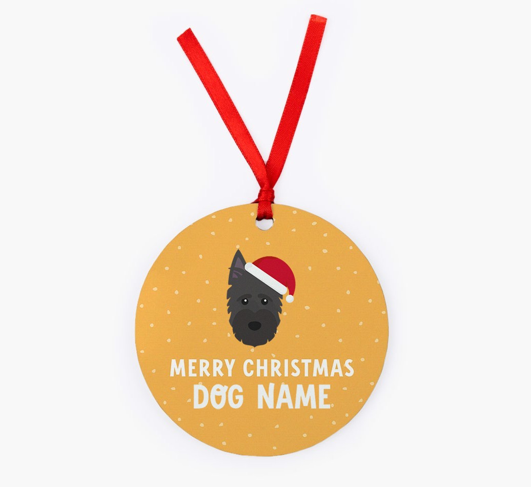 Merry Christmas: Personalised {breedFullName} Christmas Decoration