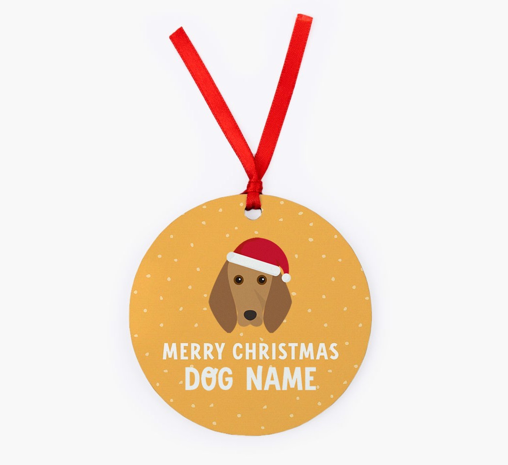 Merry Christmas: Personalised {breedFullName} Christmas Decoration
