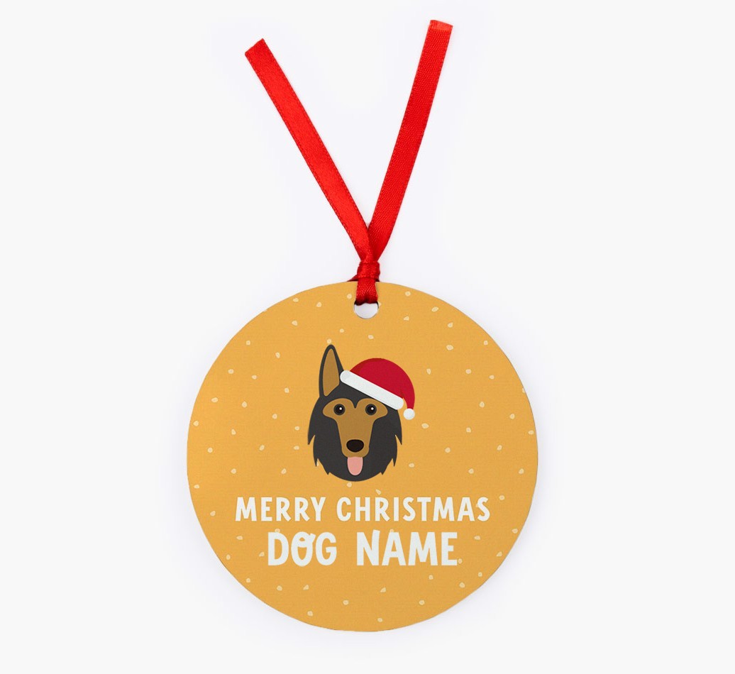 Merry Christmas: Personalized {breedFullName} Christmas Decoration