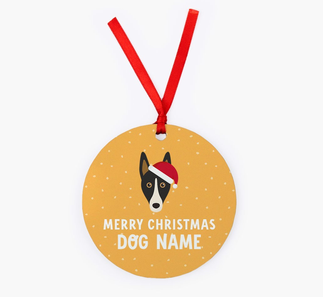 Merry Christmas: Personalized {breedFullName} Christmas Decoration
