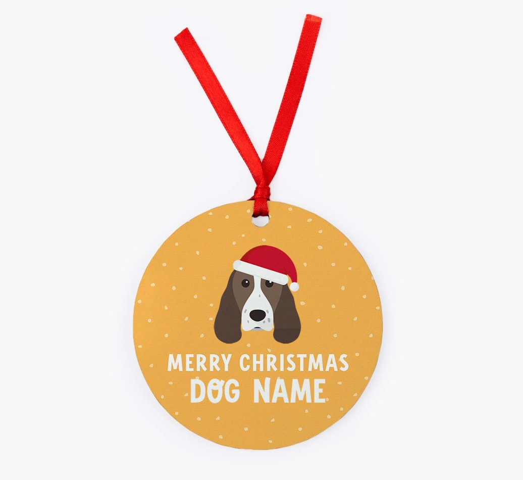 Merry Christmas: Personalised {breedFullName} Christmas Decoration