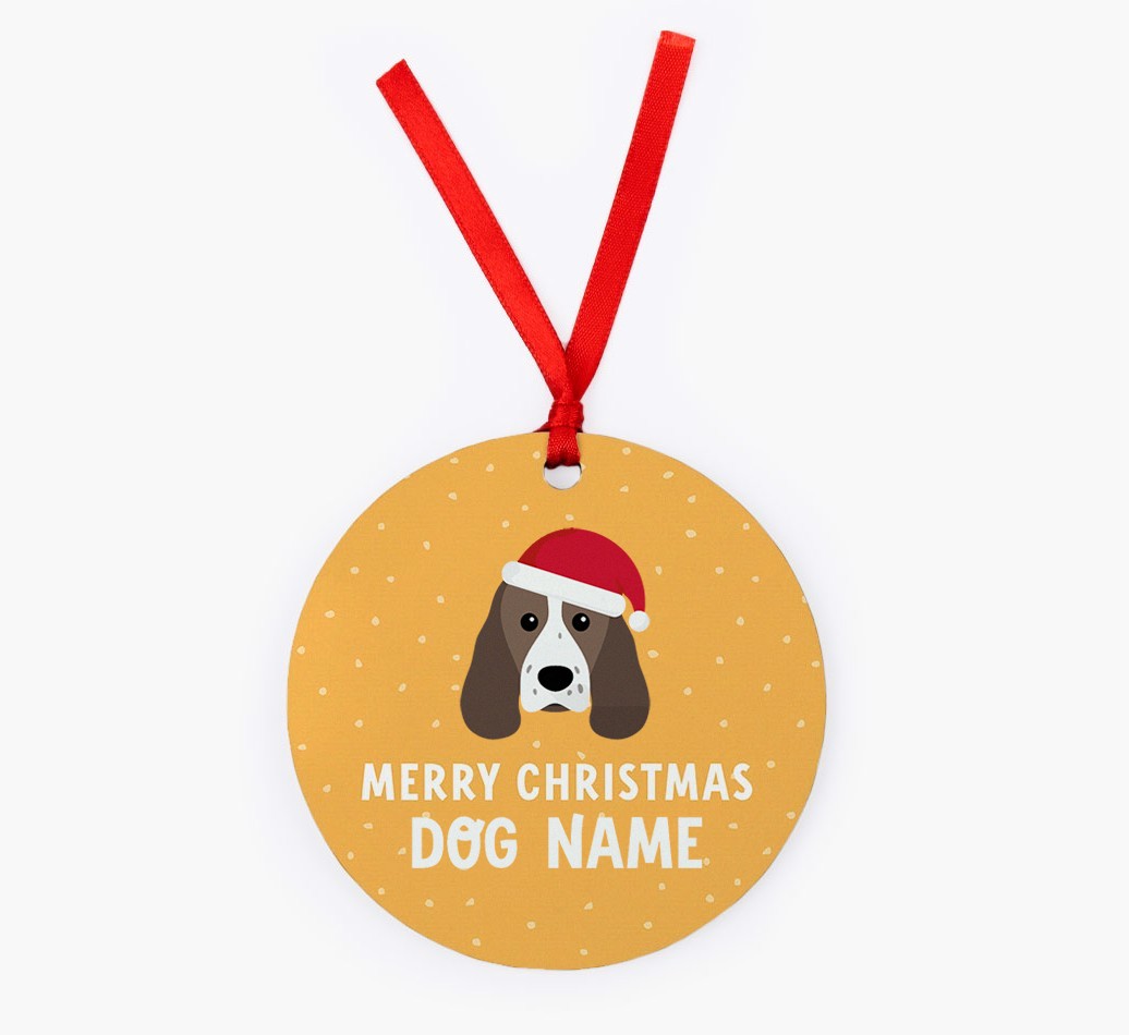 Merry Christmas: Personalized {breedFullName} Christmas Decoration