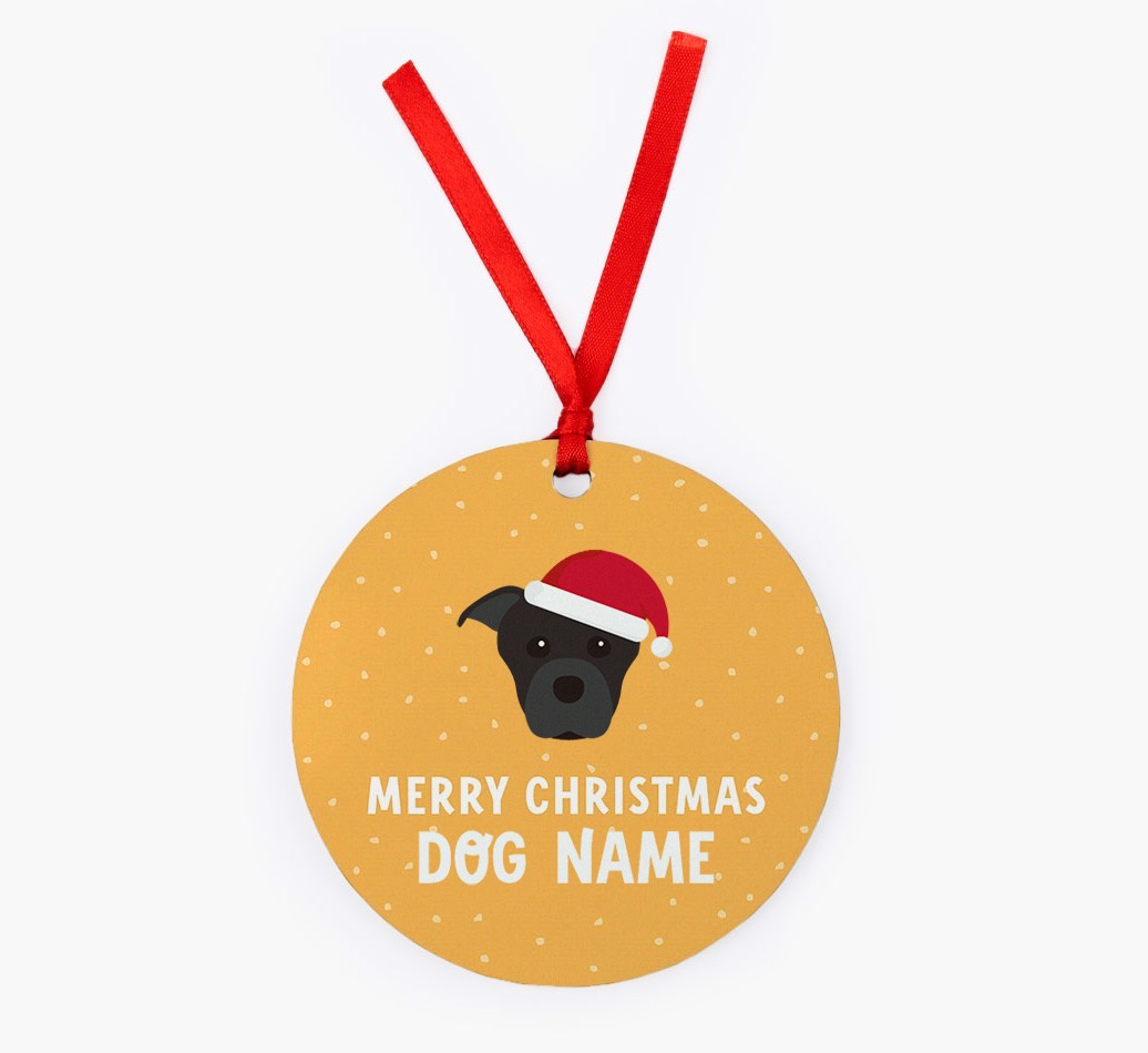 Merry Christmas: Personalized {breedFullName} Christmas Decoration