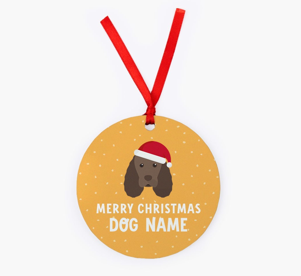 Merry Christmas: Personalised {breedFullName} Christmas Decoration