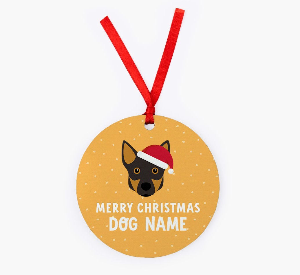 Merry Christmas: Personalized {breedFullName} Christmas Decoration