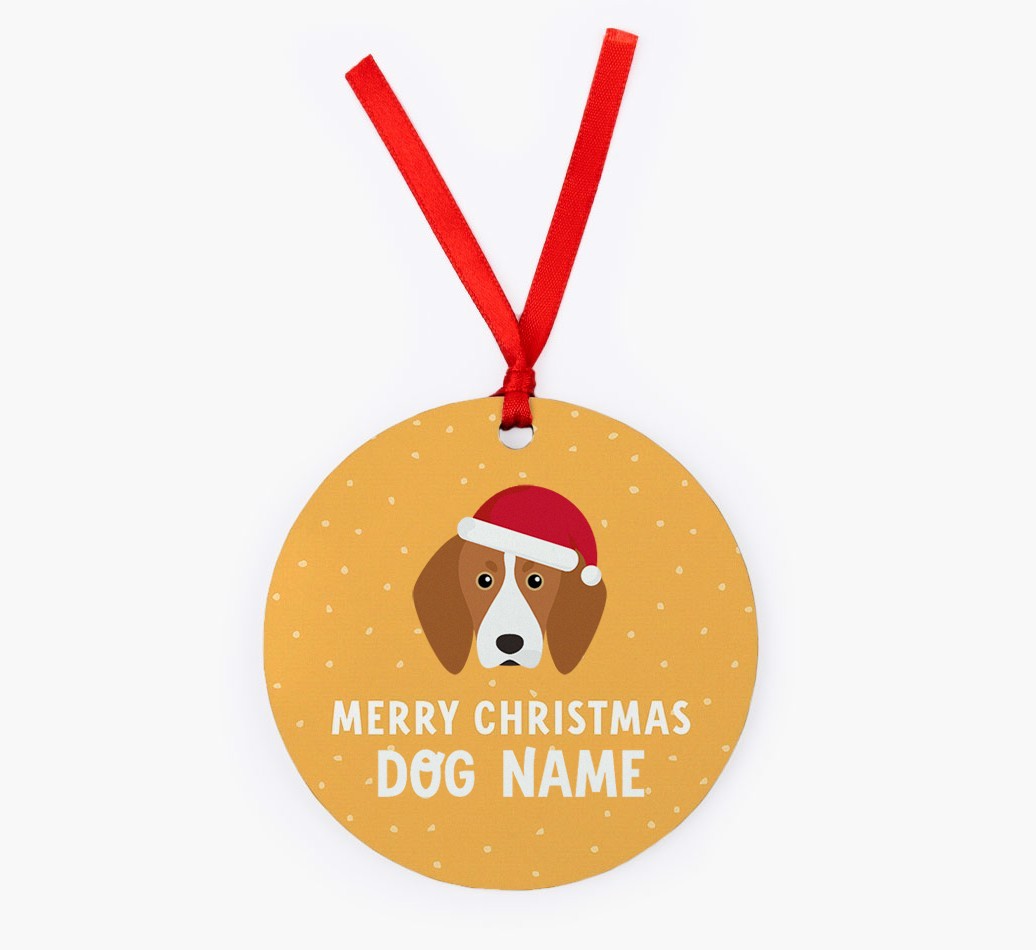 Merry Christmas: Personalized {breedFullName} Christmas Decoration
