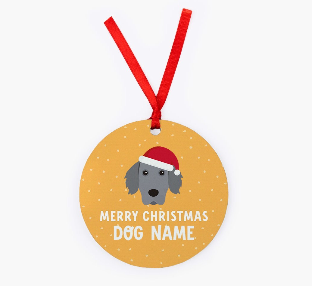 Merry Christmas: Personalized {breedFullName} Christmas Decoration