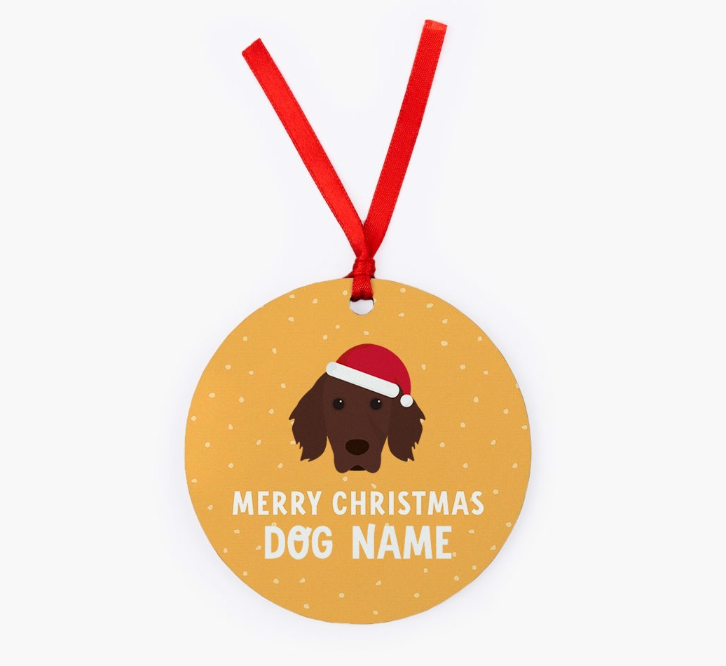 Merry Christmas: Personalized {breedFullName} Christmas Decoration