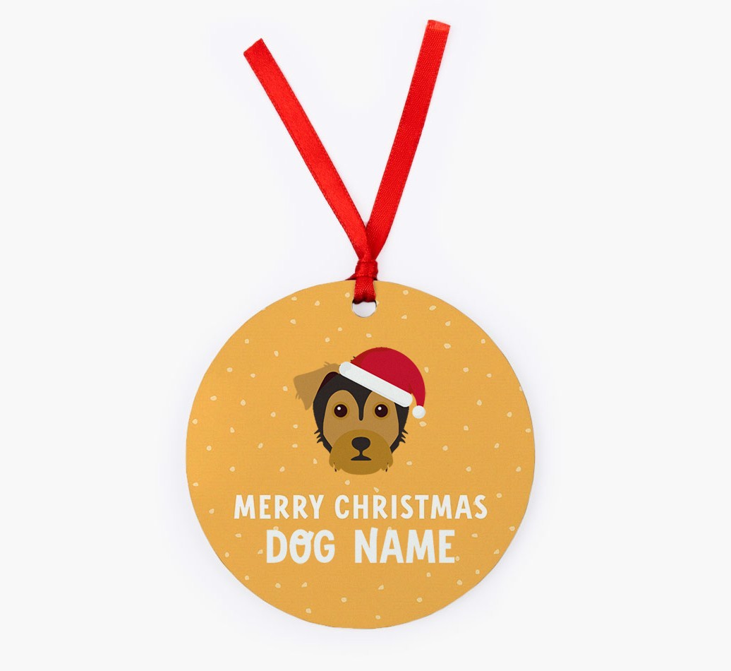 Merry Christmas: Personalized {breedFullName} Christmas Decoration