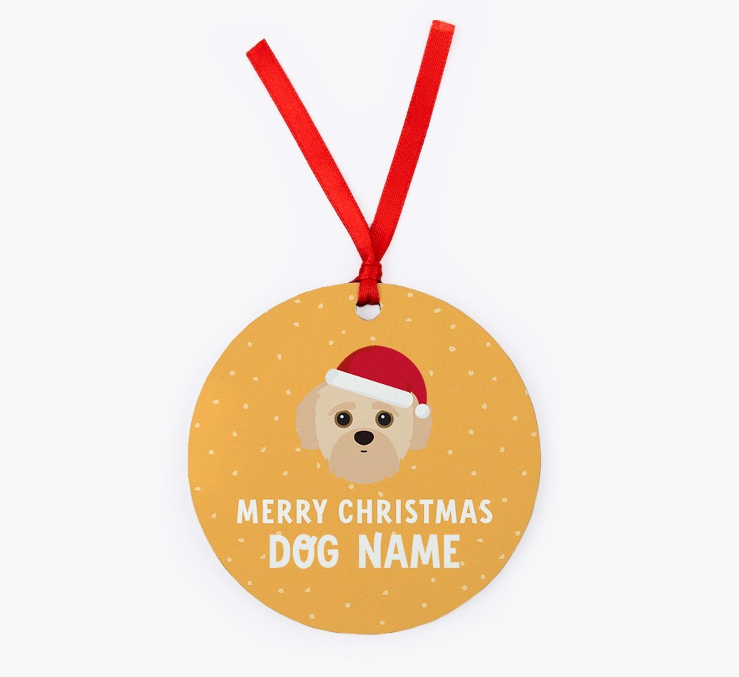 Merry Christmas: Personalised {breedFullName} Christmas Decoration