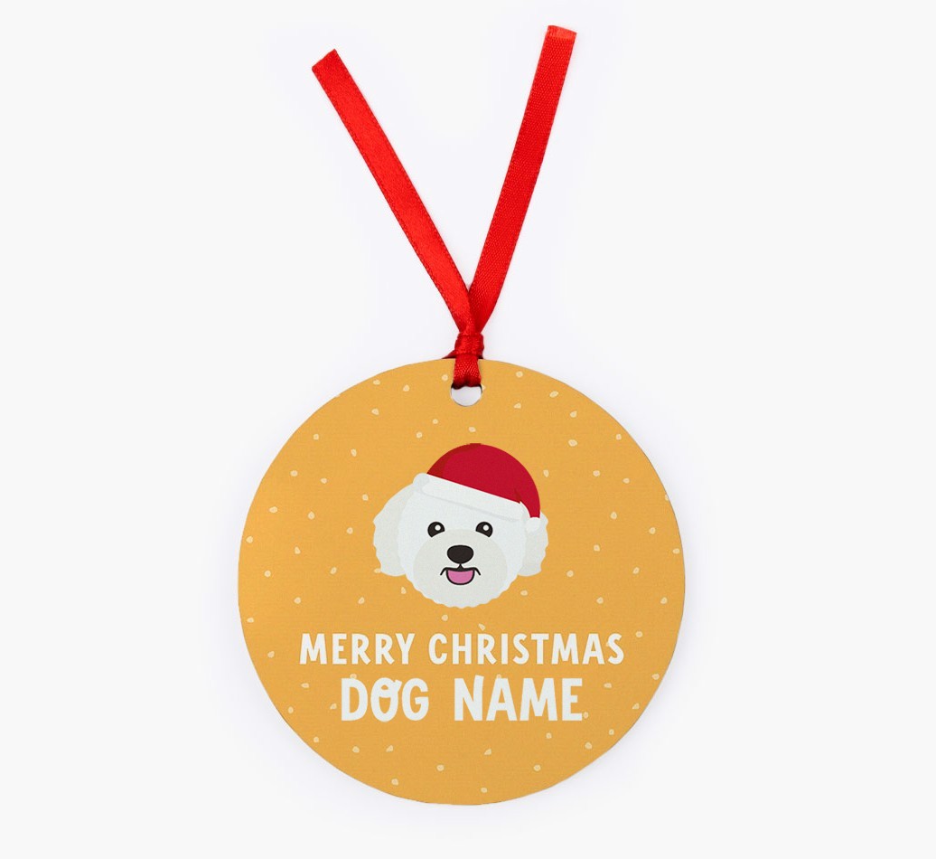 Merry Christmas: Personalized {breedFullName} Christmas Decoration