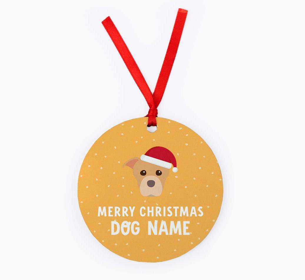 Merry Christmas: Personalized {breedFullName} Christmas Decoration