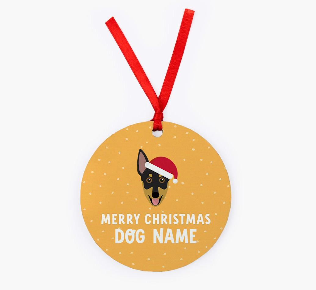 Merry Christmas: Personalized {breedFullName} Christmas Decoration