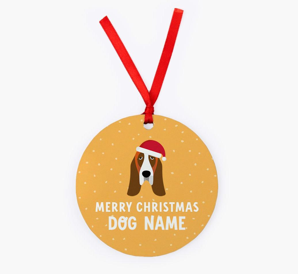 Merry Christmas: Personalized {breedFullName} Christmas Decoration