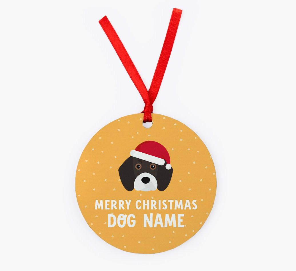 Merry Christmas: Personalized {breedFullName} Christmas Decoration