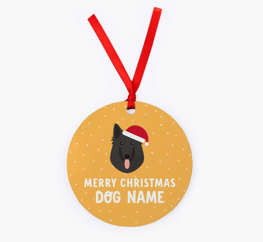 Merry Christmas: Personalized {breedFullName} Christmas Decoration