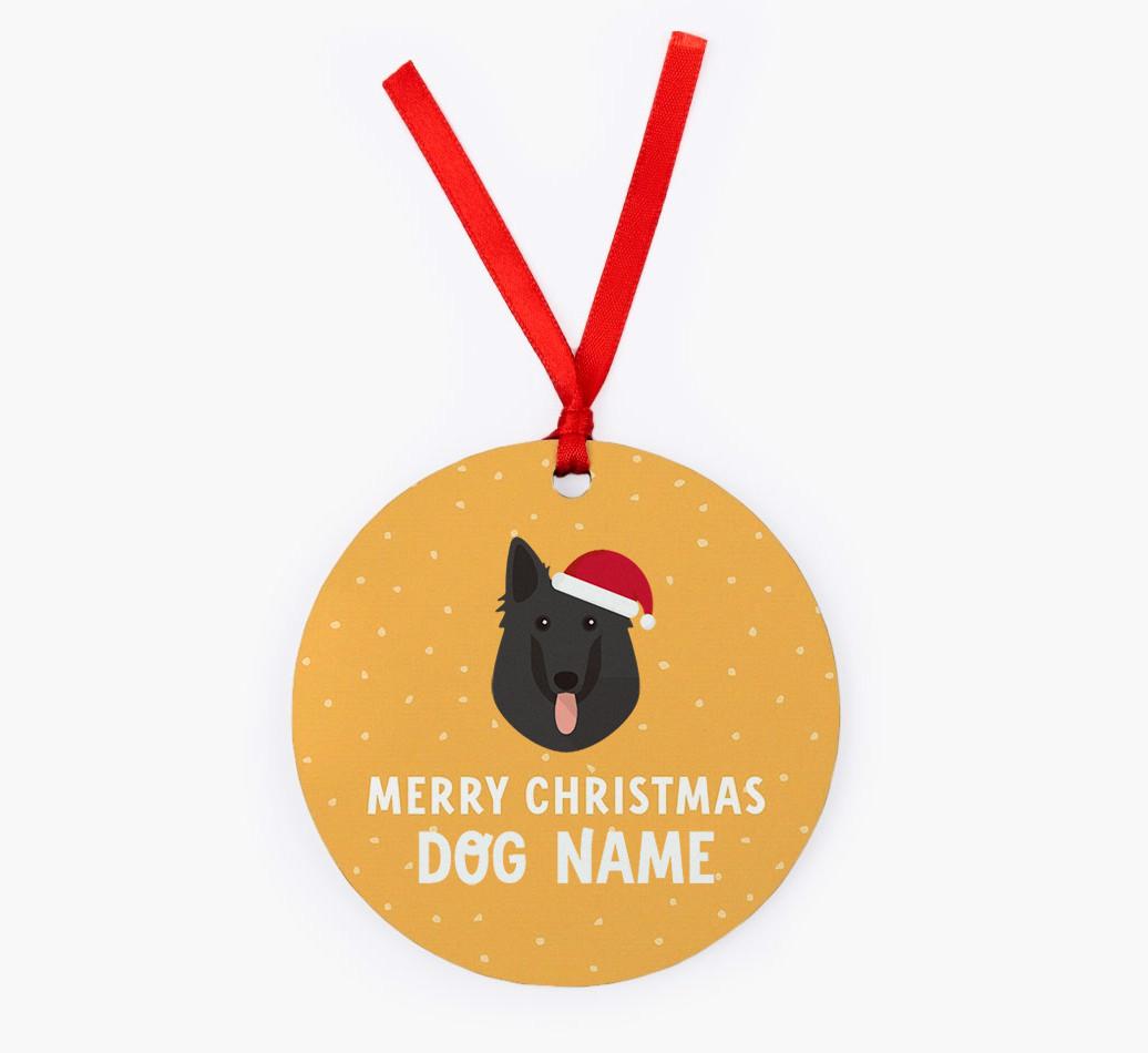 Merry Christmas: Personalized {breedFullName} Christmas Decoration