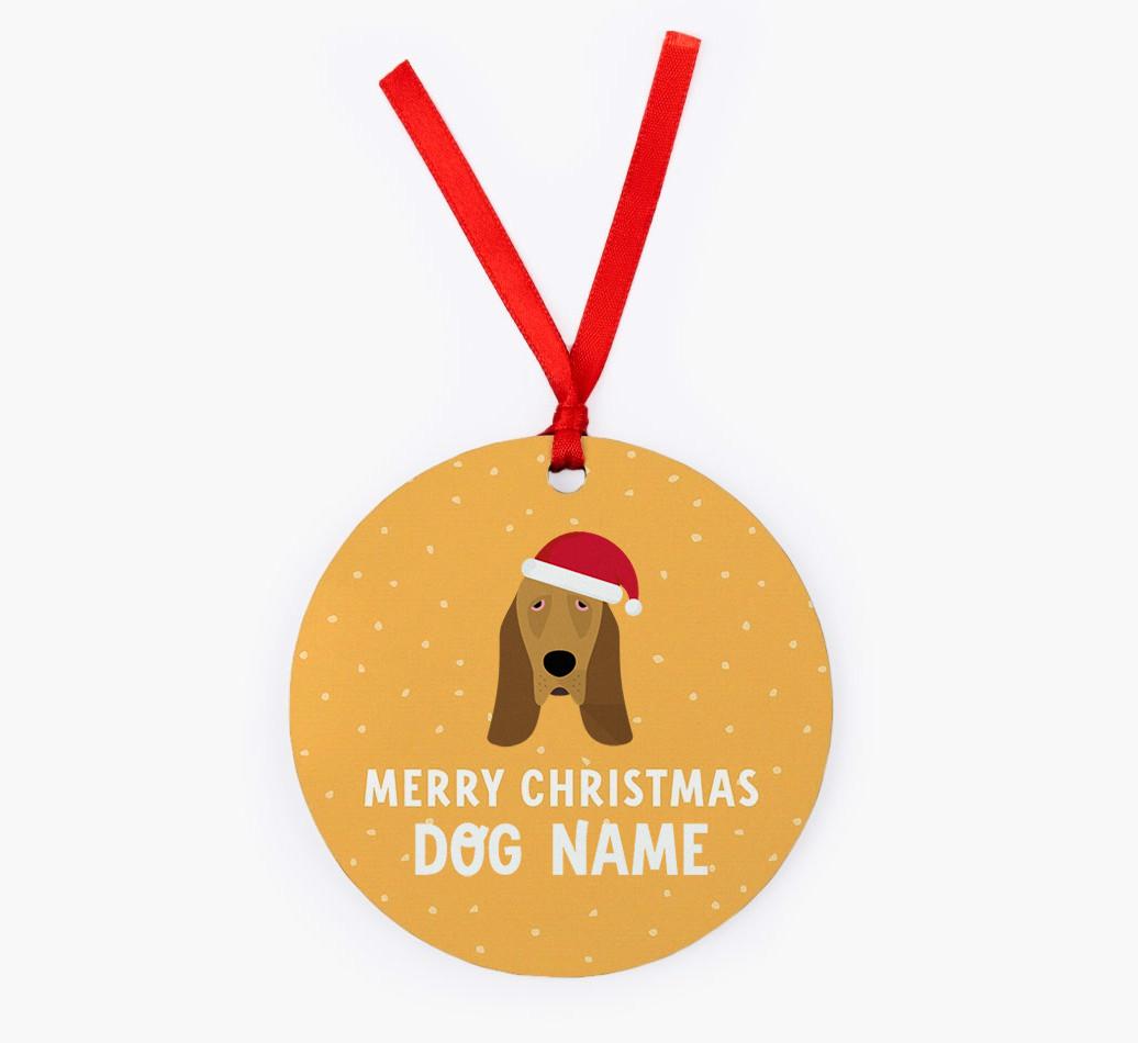 Merry Christmas: Personalized {breedFullName} Christmas Decoration