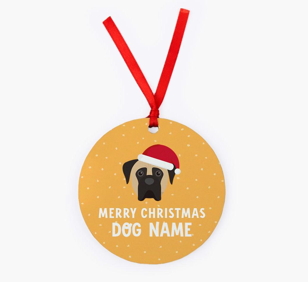 Merry Christmas: Personalized {breedFullName} Christmas Decoration