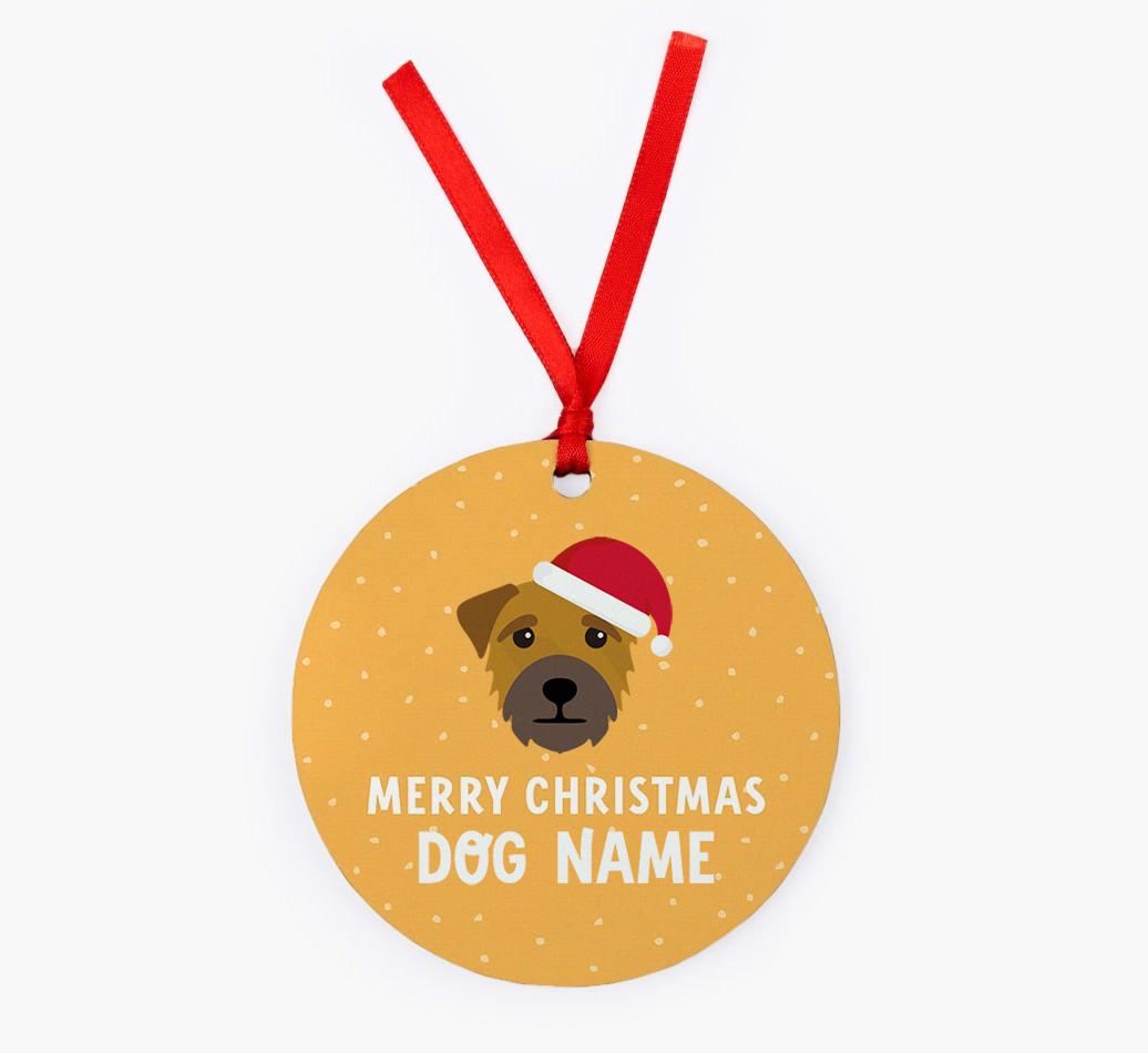 Merry Christmas: Personalized {breedFullName} Christmas Decoration