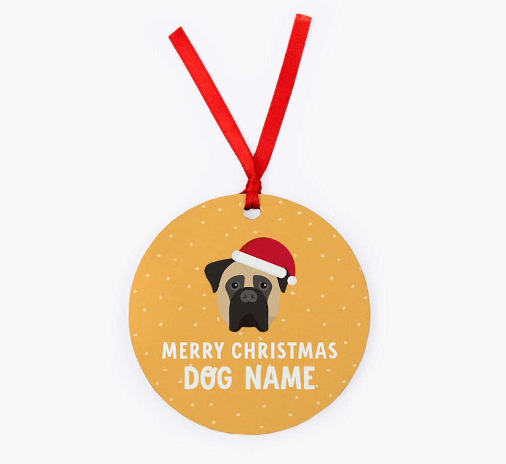 Merry Christmas: Personalized {breedFullName} Christmas Decoration