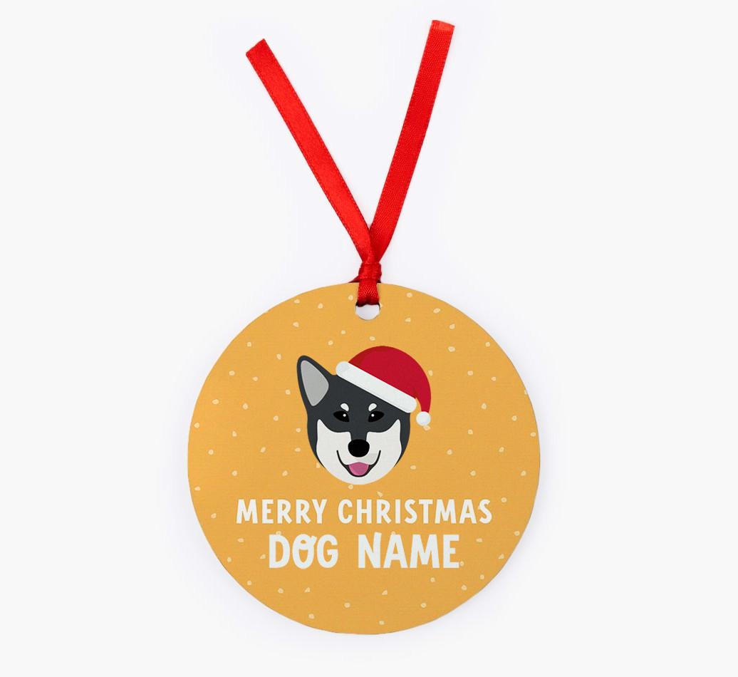 Merry Christmas: Personalized {breedFullName} Christmas Decoration