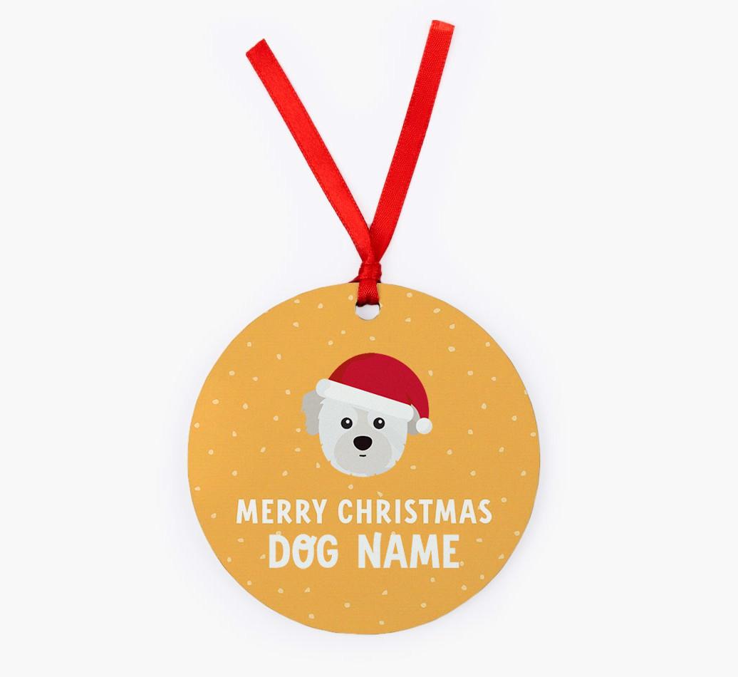 Merry Christmas: Personalized {breedFullName} Christmas Decoration
