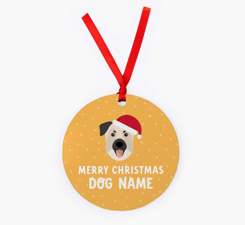 Merry Christmas: Personalized {breedFullName} Christmas Decoration