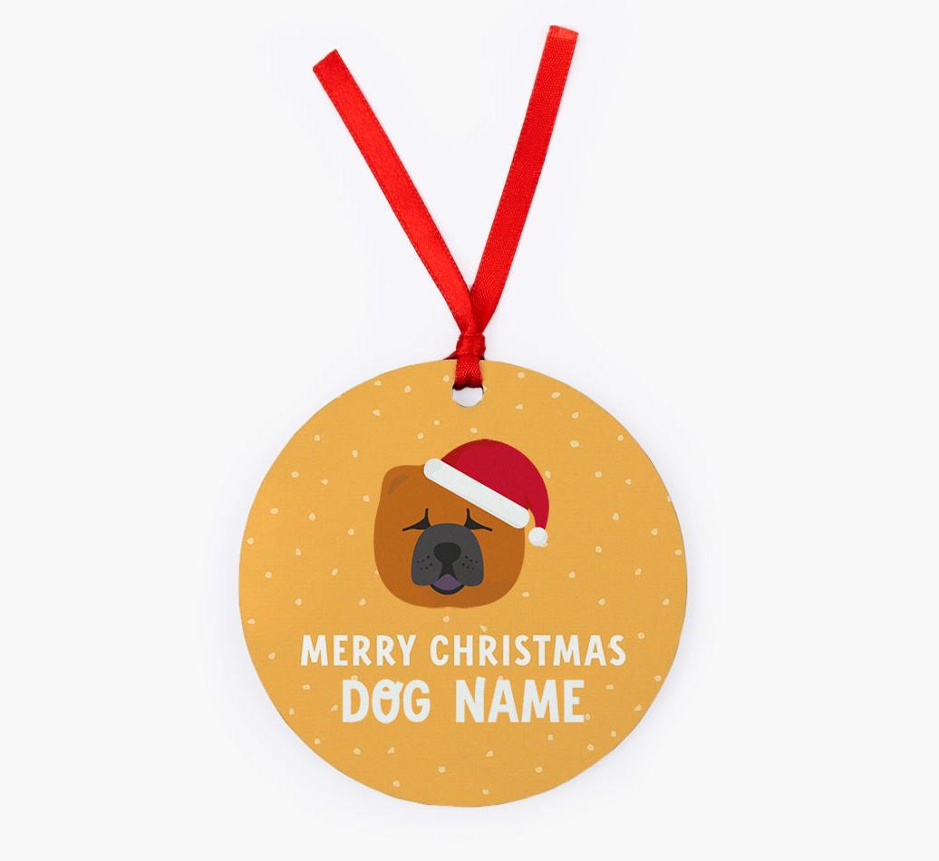 Merry Christmas: Personalized {breedFullName} Christmas Decoration