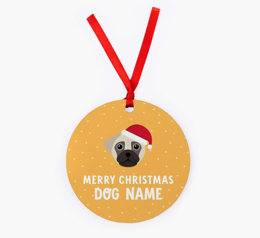 Merry Christmas: Personalized {breedFullName} Christmas Decoration