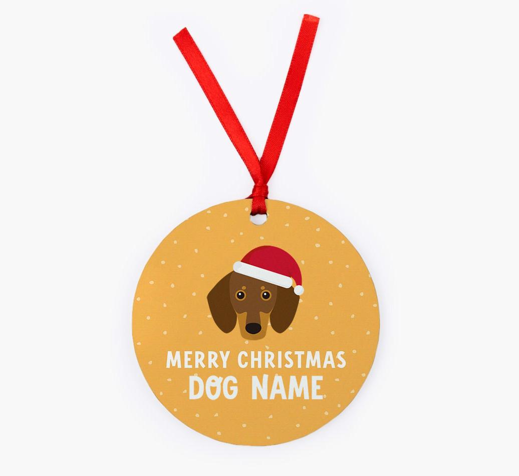 Merry Christmas: Personalized {breedFullName} Christmas Decoration