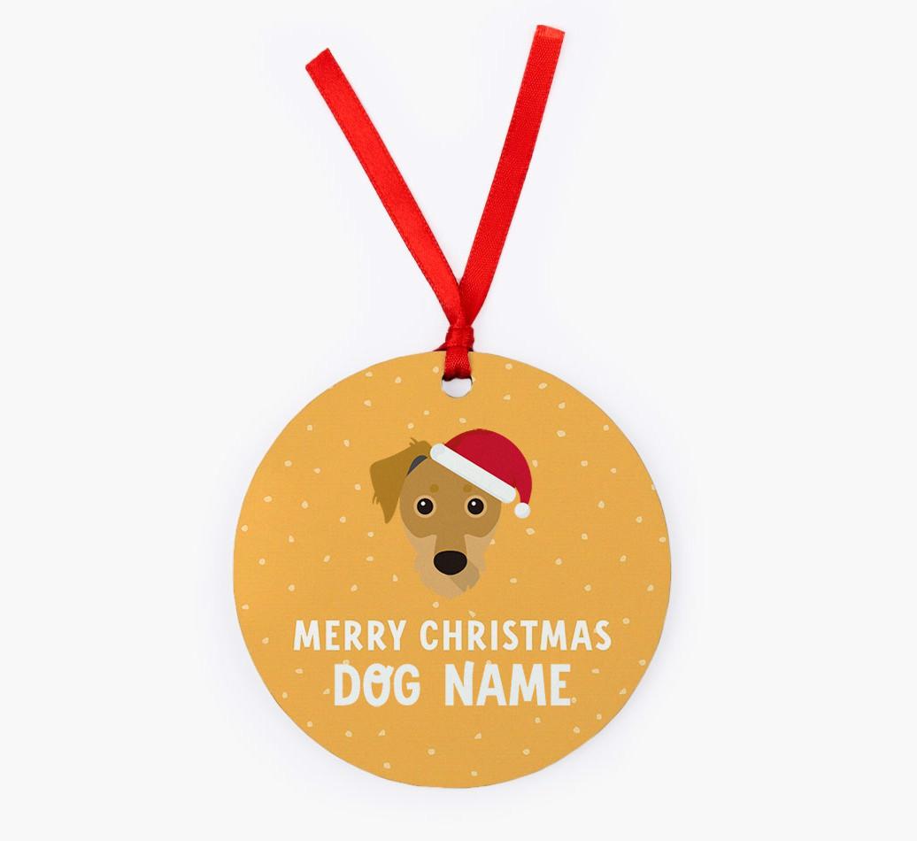 Merry Christmas: Personalized {breedFullName} Christmas Decoration